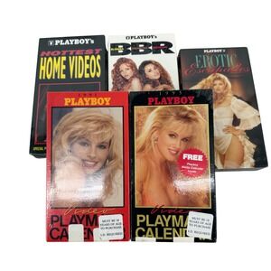 Vintage Playboy VHS Lot 5 Tapes 1991 1995 Playmate Calendar Sealed New